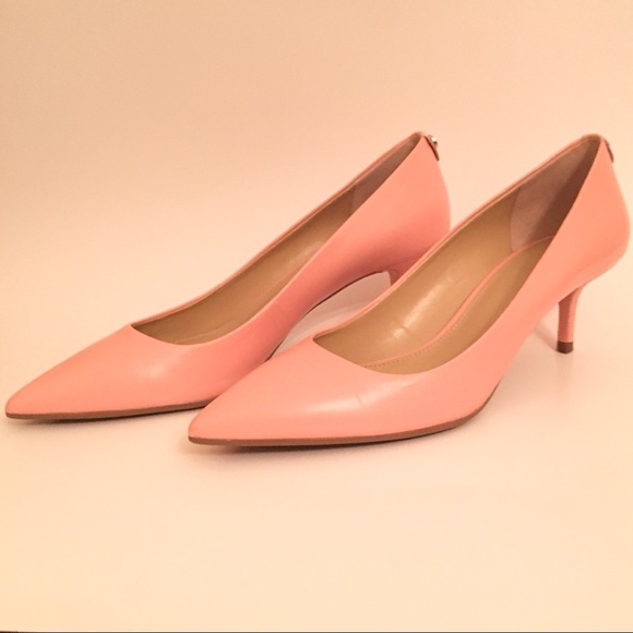 pale pink kitten heels